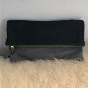 Clare vivier fold over clutch